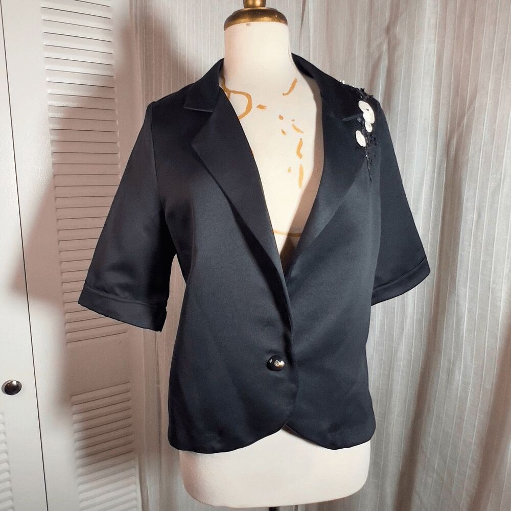 Ellen-D Kollection Blouse Size M 80's Vintage Mob Wife Energy Corporate Chic